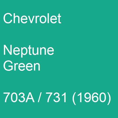 Chevrolet, Neptune Green, 703A / 731 (1960).